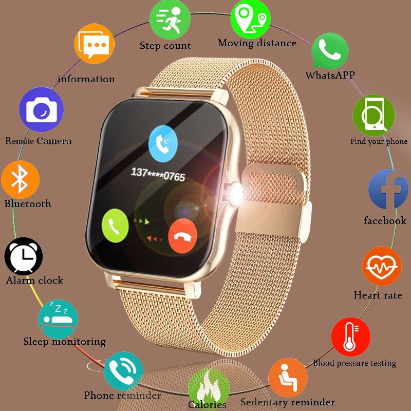 Magnetic Charging Smartwatch Sports Model