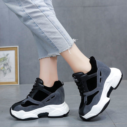 Woman Fashion Sneakers Platform Chunky Casual Shoes  New Designers Basket Female Vulcanized Shoes Women High Heels