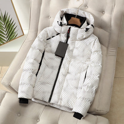 Down Jacket Thick Hooded Warm Ski Jacket Winter Coat