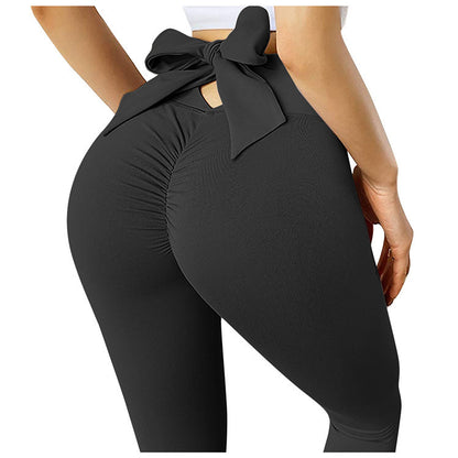 Bow Knot Fitness Sports Training Running Tight Yoga Leggings