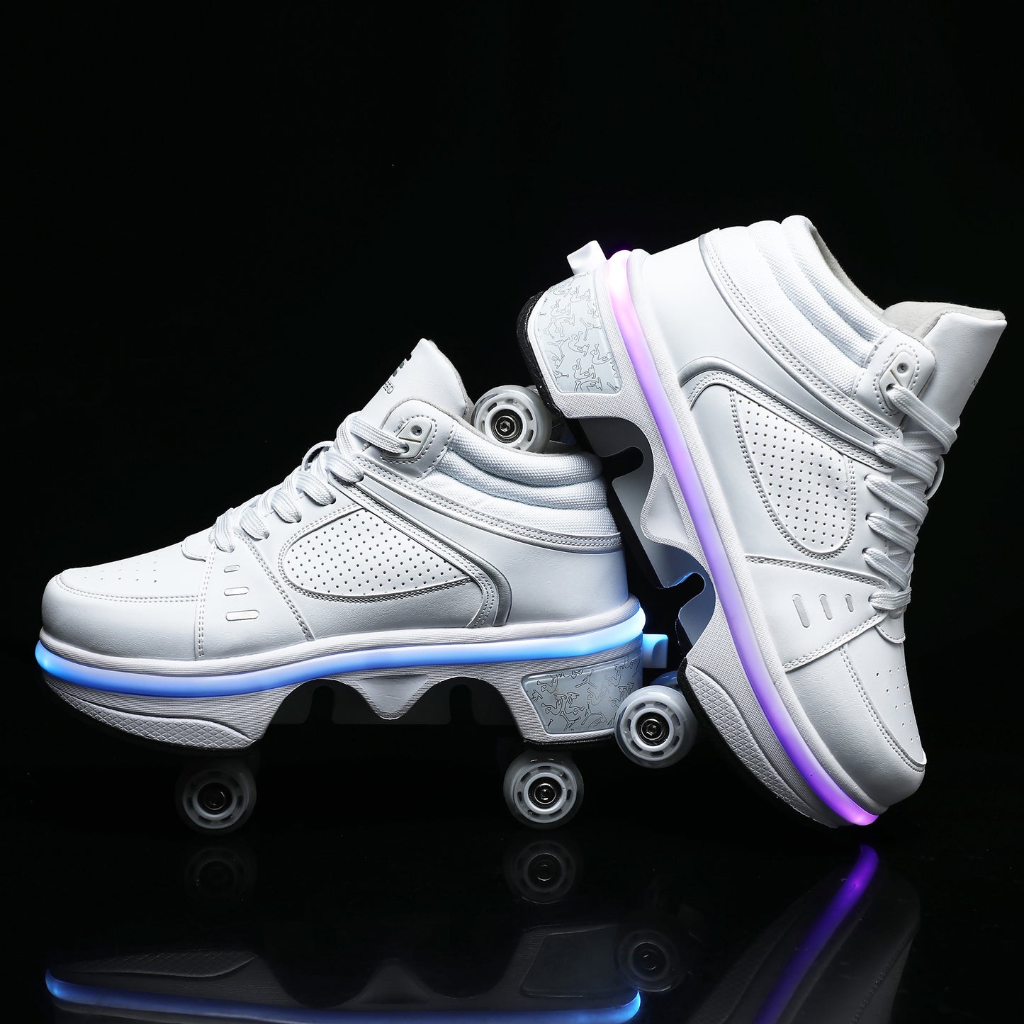 Four Wheel Rampage Shoes Seven Color Atmosphere Breathing Light