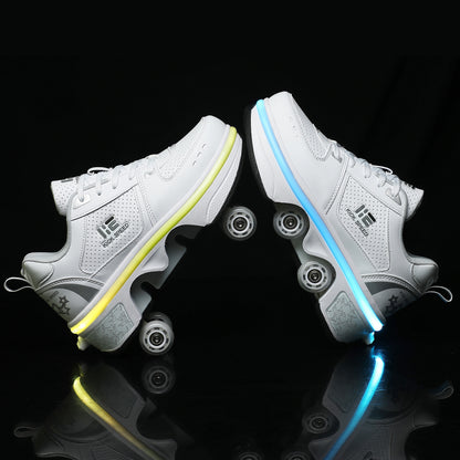 Four Wheel Rampage Shoes Seven Color Atmosphere Breathing Light