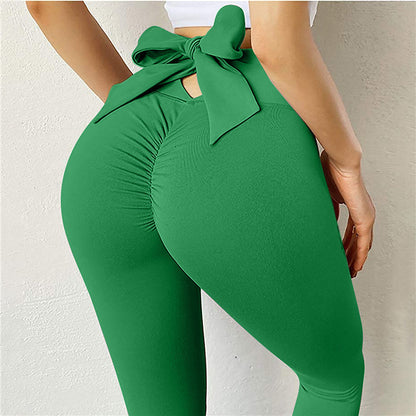 Bow Knot Fitness Sports Training Running Tight Yoga Leggings