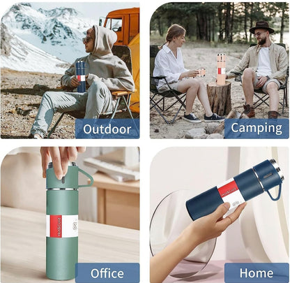 Home vacuum flask set hot 🔥 and cold water 💦 Thermos bottle 12.hr working cold 🥶 and hot 🔥 bottle